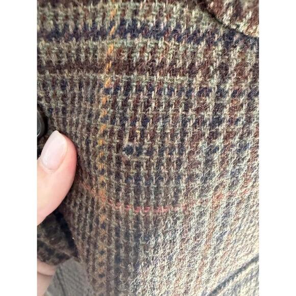 T Harris London Mens Tweed Blazer Brown Plaid Classic Heritage Academic Coat M - Picture 7 of 12